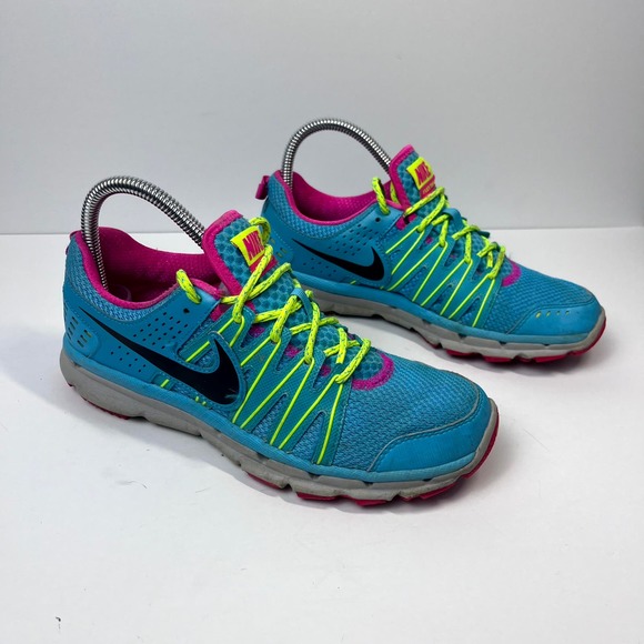 NIKE Flex Trail 2 Women's 7 Blue Pink Athletic Training Running Shoe Sneaker - Picture 8 of 14